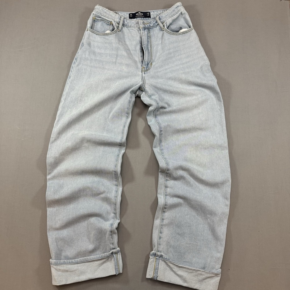 Hollister Jeans Women 7R Blue Ultra High-Rise Dad Vintage Stretch‎ retro